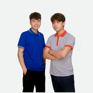 Thun cootng xanh bích & xám tiêu