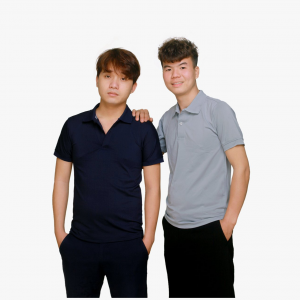 Áo pony 4c tím than & xám lớt